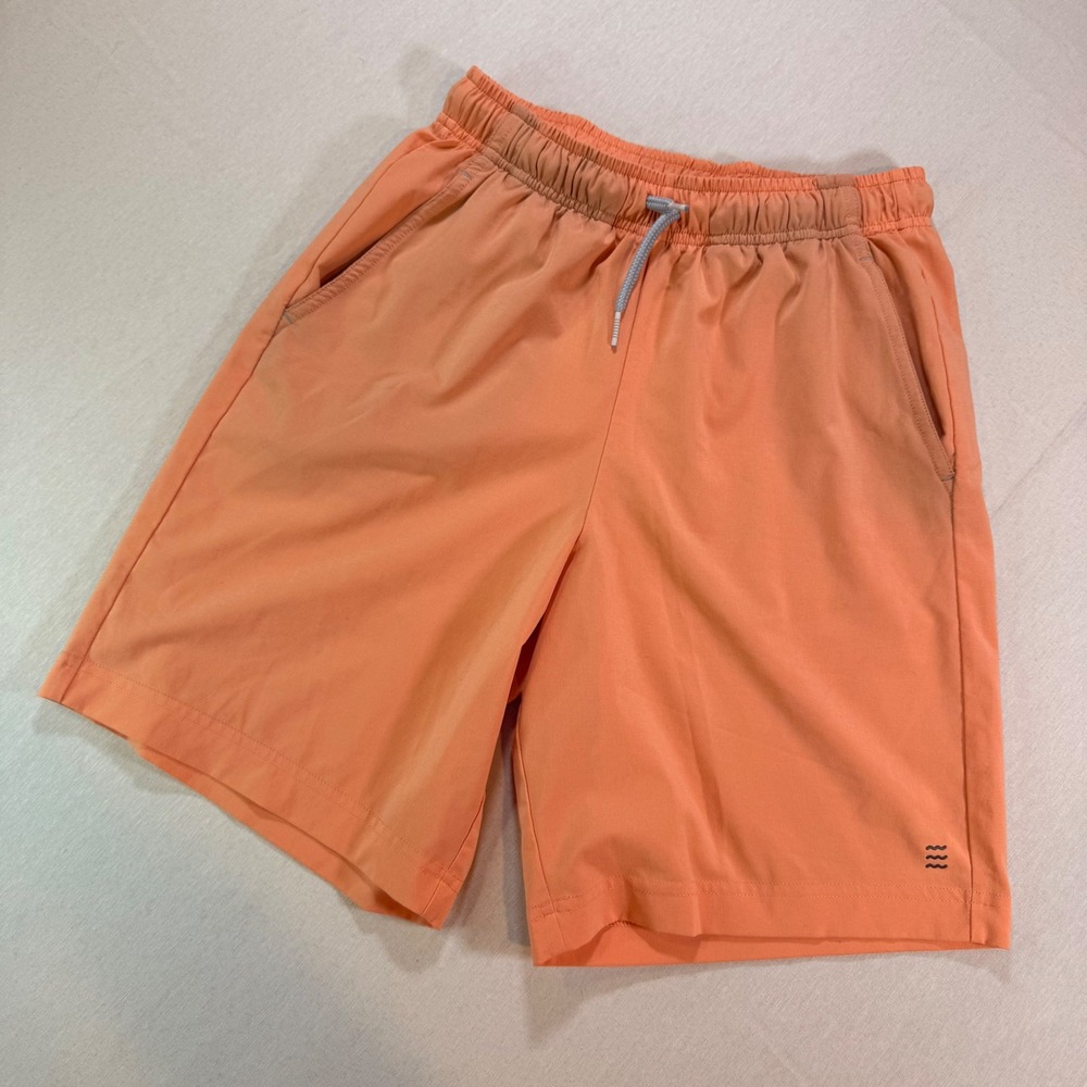 Free Fly Utility Shorts Boys L 14-16 Orange Quick Dry Performance Activewear